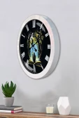 Kasva Concept 36 Cm Beyaz Metal Kitap - Insan Duvar Saati - 2