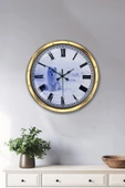 Kasva Concept Hediyelik 40 Cm Gold Metal Hayvan Duvar Saati - 2