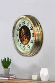 Kasva Concept 40 Cm Gold Metal Tablo Kadın Duvar Saati - 2