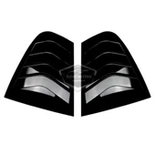 Bmw 3 Serisi F30 2012-2018 Uyumlu Kelebek Cam Izgarası Kelebek Cam Vizörü İthal Havalandırma Sağ Sol Takım Parlak Siyah 1.Sınıf - 5