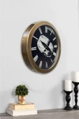 Kasva Concept Hediyelik 36 Cm Eskitme Metal Yüzük Duvar Saati - 1