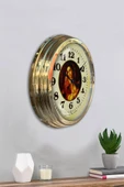 Kasva Concept 40 Cm Gold Metal Tablo Kadın Duvar Saati - 3