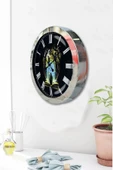 Kasva Concept 36 Cm Krom Metal Kitap - Insan Duvar Saati - 3