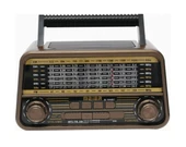 Powerdex M-1940BT Radyo, Tf Kart ve Mp3 Oynatıcı, Şarj Edilebilir Hoparlörler Bluetooth Retro Tasarım Bluetooth Grey - 1