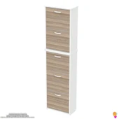 Modilayn VERVE Asma Kapı Önü 52x194x26 cm lik 5 Düşer Kapak 10 Göz Bölmeli Ayakkabılık - 13