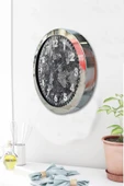 Kasva Concept Hediyelik 36 Cm Krom Metal Kreter Duvar Saati - 3