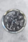 Kasva Concept Hediyelik 36 Cm Krom Metal Kreter Duvar Saati - 1
