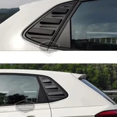 Vw Polo MK6 2018 Sonrası Uyumlu Kelebek Cam Izgarası Kelebek Cam Vizörü İthal Havalandırma Sağ Sol Takım Parlak Siyah 1.Sınıf - 3