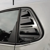 Vw Polo MK6 2018 Sonrası Uyumlu Kelebek Cam Izgarası Kelebek Cam Vizörü İthal Havalandırma Sağ Sol Takım Parlak Siyah 1.Sınıf - 2