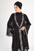 Adasea 251131 Siyah  Pareolu Tam Boy Tasarım Tesettür Mayo thumbnail 3