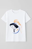 Kadın Bisiklet Yaka %100 Pamuk Fethiye Baskılı Kısa Kollu T-Shirt - 3