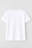 Kadın Bisiklet Yaka %100 Pamuk Fethiye Baskılı Kısa Kollu T-Shirt - 4