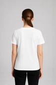 Kadın Bisiklet Yaka %100 Pamuk Fethiye Baskılı Kısa Kollu T-Shirt - 2