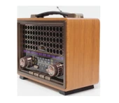 Powerdex M-2013BT Çok Fonksiyonlu Bluetooth Hoparlör Radyo, Tf Kart, Mp3, Şarjlı ve Taşınabilir Retro Tasarım - 2