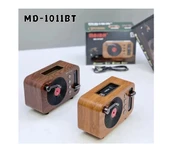 Powerdex MD-1011BT Retro Mini Bluetooth Hoparlör - Fm Radyolu Taşınabilir Kablosuz Speaker - 3