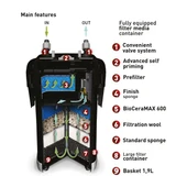 Aquael Ultramax 1000 Dış Filtre 15W 1000L/S thumbnail 2