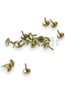 Mini kabara raptiye 6.5 mm 100 adet koltuk sandalye ahşap dekorasyon aksesuar sarı renk - 4