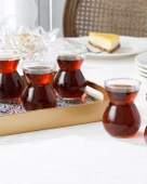 English Home Etnik Cam 6'lı Çay Bardağı 140 ml - 1