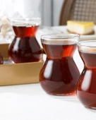 English Home Etnik Cam 6'lı Çay Bardağı 140 ml - 2