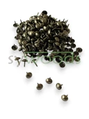 Mini kabara raptiye 6.5 mm 100 adet koltuk sandalye ahşap dekorasyon aksesuar antik renk - 4