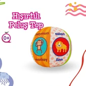 Babycim Hayvanlar Çıngıraklı Peluş Top 15 Cm. - 1