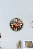 Platin Saat Hediyelik 40 Cm Eskitme Metal Kitchen Duvar Saati - 4