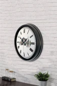 Platin Saat 40 Cm Siyah Metal Ayasofya Temalı Duvar Saati - 3