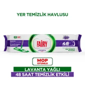 Fairy Çok Amaçlı Mop Uyumlu Yer Temizlik Havlusu 50 Yaprak | Lavanta Yağlı | Beyaz Sirke & Karbonat thumbnail 1