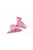 Pembe Silikon Tekerli Ayarlanabilir Işıklı Paten L 39-42 HP8136 - 3