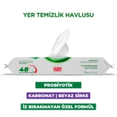 Fairy Çok Amaçlı Mop Uyumlu Yer Temizlik Havlusu 50 Yaprak | Lavanta Yağlı | Beyaz Sirke & Karbonat thumbnail 2