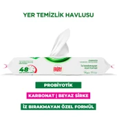 Fairy Çok Amaçlı Mop Uyumlu Yer Temizlik Havlusu 50 Yaprak | Lilyum Çiçeği| Beyaz Sirke & Karbonat - 2