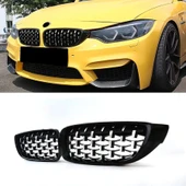 AUTOGP Bmw F32 F33 F36 ön panjur ızgara böbrek diamond krom siyah - 1