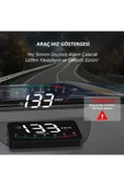 HUD Head-Up Display OBD Hız Göstergesi Dijital Ekranlı Araç Göstergesi Hız Voltaj Yağ Sıcaklığı - 2