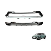 AUTOGP Hyundai bayon ön ve arka tampon koruması difüzör 2025+ - 1