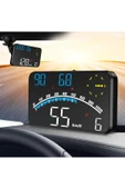 Araba HUD Head-Up Display Dijital Hız Göstergesi GPS Destekli Yol Bilgisayarı Ön Cam Ekran Projektör - 1