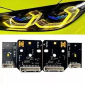 Autogp Bmw g22 g26 angel led modülü sarı 2019 / 2023 laser far uyumlu - 1
