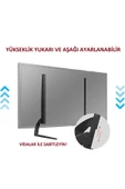 32"-75" TV Standı Evrensel Masaüstü Ayaklı Televizyon Braketi Çelik Sağlam ve Şık - 4