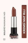 HAFİF DOKULU MAT RUJ (KOYU KAHVE) - HD WEİGHTLESS MATTE LİPSTİCK - 015 MOCHA - 8690604518708 - 1