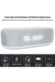 4'ü 1 Arada Kablosuz Hızlı Şarjlı Saatli Alarm Işıklı Masa Üstü LED Ekran 3 Kademeli Parlaklık - 2