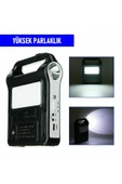 Güneş Enerjili Solar Taşınabilir Powerbank Jeneratör USB Şarj Acil Durum İçin Kamp Feneri - 6