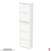 Modilayn VERVE Antre 52x194x26 cm’lik 5 Düşer Kapak 10 Göz Bölmeli Ayakkabılık - 6
