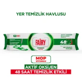 Fairy Power Wipes Mop Uyumlu Yer Temizlik Havlusu 50 Yaprak | Beyaz Sabun | Beyaz Sirke & Karbonat - 1
