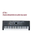 61 Tuşlu Elektronik Org Mikrofonlu Çocuk ve Başlangıç İçin Keyboard Demolu Ritimli - 6