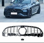 AUTOGP Mercedes w206 gtr ön panjur ızgara seti krom 2020+ c serisi - 2