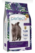 PERFECT Az Tahıllı Kısırlaştırılmış Somonlu Kedi Maması 1.5 Kg - 1