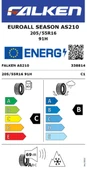 Falken 205/55 R16 91H TL Euroall Season AS210 Dört Mevsim Oto Lastiği (Üretim Yılı: 2025) - 2