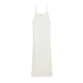 Peraluna Angel, Ajurlu, Kadın Uzun Triko Plaj Elbisesi - EKRU thumbnail 9