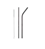 5 Parça Metal Pipet - Paslanmaz Çevre Dostu Metal Pipet Fırça Seti - 3