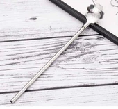 Paslanmaz Metal 2 li Kaşıklı Pipet Fırça Seti - 5