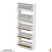 Modilayn VERVE Antre 52x194x26 cm lik 5 Düşer Kapak 10 Göz Bölmeli Ayakkabılık - 7